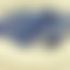 30pcs opaque bleu foncé parsemé de paon dichroïque vitrail plat carré paillettes squarelet un trou p sku-28639