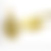 2pcs plaqué or levier dos de boucle d'oreille de vide plat ovale cabochon de réglage camée plateau e sku-37991