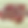 30pcs opaque de corail rouge en pointillé paon dichroïque vitrail plat carré paillettes squarelet un sku-28613