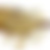 Lustre jaune clair tchèque verre plat fleur de perles de bohème 10mm 12pcs sku-16656