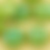 4pcs vert olive ab complète de signe de paix de l'amour de l'arbre de vie pendentif de charme pièce  sku-37205