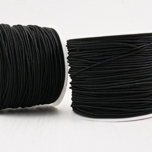 26m 84ft 28yrd rond noir en nylon élastique stretch cordon de bobine de corde de perles de nouage de sku-38397