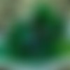 Mélange vert clair tchèque facettes feu poli ronde perles de verre 18mm 20g environ 23pcs sku-18205