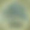 30pcs cristal d'argent de la moitié de croissant de lune en forme de deux trou de verre tchèque perl sku-26868