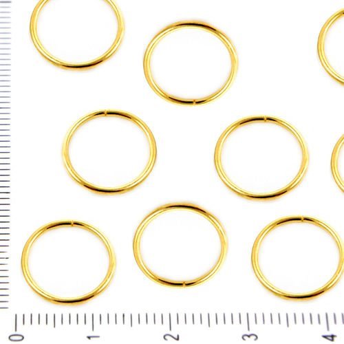 30pcs en vrac plaqué or ouvrez anneau de saut reliant la tour de beigne pour la fabrication de bijou sku-37851
