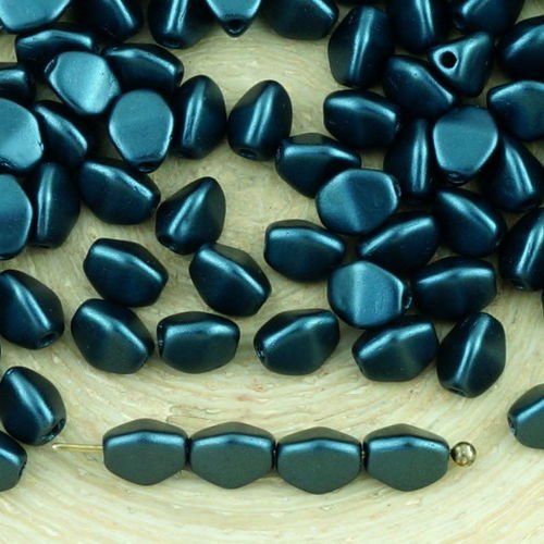 60pcs pastel pearl gris anthracite pincée bicone à facettes entretoise tchèque perles de verre de 5m sku-34426