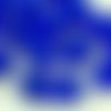 8pcs matte crystal dark bleu saphir clair dépoli mer ronde en verre à facettes feu poli entretoise t sku-34468