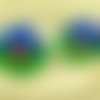 1pc gros cristal bleu rouge vert or de tulipes fleur à la main le verre tchèque bouton de taille 12  sku-30877