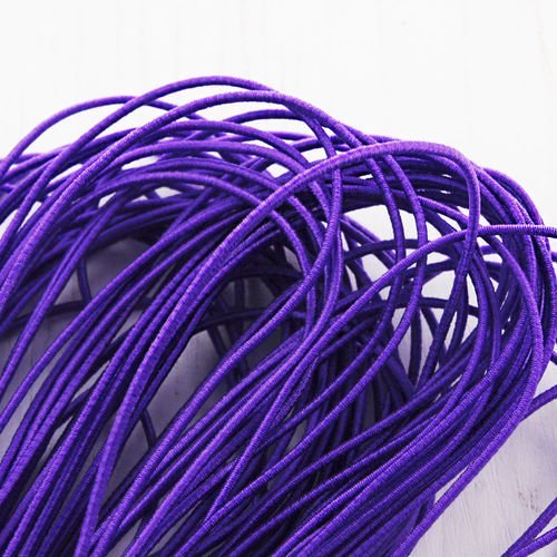 6.4 m 21ft 7yrd violet ronde en nylon élastique stretch cordon de perles de corde de nouage de la ch sku-38330