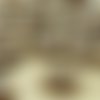 8pcs picasso ivoire opaque brun fenêtre de la table de découpe à plat kiwi ovale en verre tchèque pe sku-32664