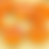 4pcs la jacinthe d'orange abricot ab lustre signe de paix de l'amour de l'arbre de vie pendentif de  sku-37199