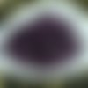 80pcs x 20mm extra longue violet argent bordée enrouler autour du verre tchèque perles de bugle prec sku-21296