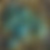 40pcs picasso marron bleu turquoise tchèque en verre à facettes feu poli rond rondelle perles de 7 m sku-17270