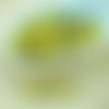 100pcs opaque jaune citron d'or demi-rond à facettes feu poli verre tchèque perles de petit écarteur sku-28693