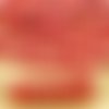 40pcs pastel nacré foncé rouge corail lentille plate ronde 2 deux trous entretoise de verre tchèque  sku-35455