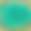 80pcs opaque turquoise green verre tchèque petite télévision ne-m'oubliez-pas de fleurs spacer perle sku-27381