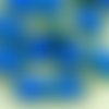8pcs picasso brun opaque medium dark bleu saphir table de découpe à plat 2 deux trou rectangle de ve sku-34352