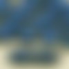 8pcs picasso brun cristal bleu royal saphir table de découpe à plat 2 deux trou rectangle de verre t sku-32678