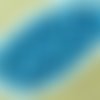 100pcs bleu turquoise en soie matte ronde à facettes feu poli petite entretoise de verre tchèque per sku-33059