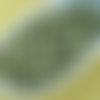 100pcs la lumière de l'olivine vert en soie beige mat ronde à facettes feu poli petite entretoise de sku-33083