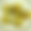 4pcs picasso opale jaune brun clair travertin mat or se laver rustique libellule plat pièce ronde ve sku-30418
