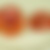 1pc orange à la feuille d'or de peau de serpent oriental de l'halloween à la main le verre tchèque b sku-27491