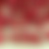 40pcs mat métallique de lave rouge preciosa té un trou entretoise bow os de verre tchèque perles de  sku-33675