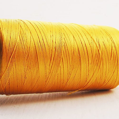 750m 820yrd nylon jaune 3-les fils de perles de pompon de fil cordon chaîne de bijoux de corde torsa sku-38376