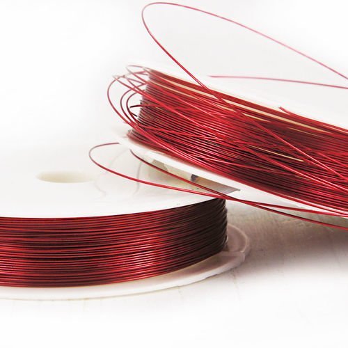 15m 49ft 16yrd noël rouge artistique laiton fil sur bobine bijoux artisanat cordon doux tempérament  sku-38081