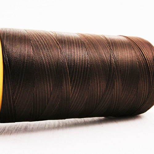 750m 820yrd brun foncé nylon 3-les fils de perles de pompon de fil cordon chaîne de bijoux de corde  sku-38371