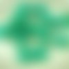 6pcs picasso opaque turquoise green fenêtre de la table de découpe à plat carré en pointillé tchèque sku-28609