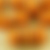 8pcs opaque la jacinthe d'orange en terre cuite bronze écrasé melon la citrouille d'halloween fruits sku-37553