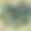 20pcs nouvelle finition pailleté argentiques d'argent arc-en-ciel de la moitié de mat de verre tchèq sku-27119