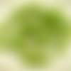 40pcs opaque vert olive en verre tchèque ronde à facettes feu poli perles de 6mm sku-29032