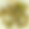 Grand picasso mat vert tchèque en verre trou perles crow anneau de roller poney 9mm x 6mm 20pcs sku-27098
