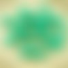 40pcs opaque turquoise green tchèque en verre à facettes feu poli perles de 6mm sku-29182
