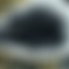 Noirs opaques tchèque en verre de feuille de perles d'halloween 9mm x 9mm 42pcs sku-21414