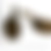 4pcs bronze antique levier dos de boucle d'oreille de vide plat ovale cabochon camée paramètre de ti sku-37998
