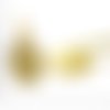 4pcs plaqué or levier dos de boucle d'oreille de vide plat ovale cabochon camée paramètre de tiroir  sku-37999