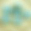 4pcs picasso bleu turquoise brun rustique fenêtre libellule plat pièce de taille de table de la rond sku-30390