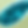100pcs opaque turquoise métallisé bleu azur de la moitié du lustre rond à facettes feu poli petite e sku-33046