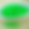 100pcs uv active neon vert mat ronde verre tchèque perles de petite entretoise de 4mm sku-28998