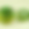 1pc opaque vert olive de la feuille d'or de peau de serpent de l'oriental à la main le verre tchèque sku-27450