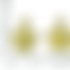 14pcs tchèque jaune patine antique ton argent étoile de demi-lune en astrologie charmes pendentifs m sku-34116