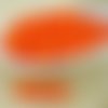 100pcs uv active neon orange mat halloween ronde verre tchèque perles de petite entretoise de 4mm sku-28999