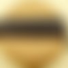 4m 13.2 ft 4.4 m brun foncé à plat cordon en cuir faux pu réversible suede dentelle de perles de la  sku-36043