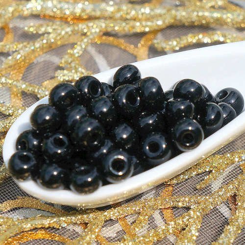 12pcs blanc noir pierre naturelle jaspe dalmatien lisse parsemée repéré perles rondes 8mm sku-38956