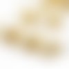 20pcs crème de marron blanc perle d'imitation mat ronde druk entretoise de semences de verre tchèque sku-39044