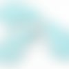 6pcs crystal bleu turquoise de lavage de chien animal de compagnie à la tête de l'animal verre tchèq sku-39009