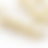 40pcs crème de marron blanc perle d'imitation mat ronde druk entretoise de semences de verre tchèque sku-39051